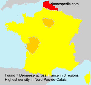Surname Demeese in France Surname Demeese in France