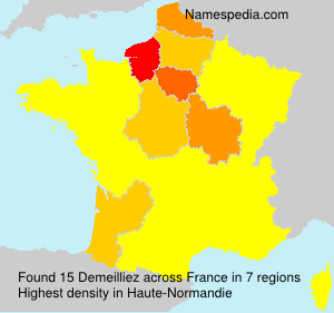 Surname Demeilliez in France Surname Demeilliez in France