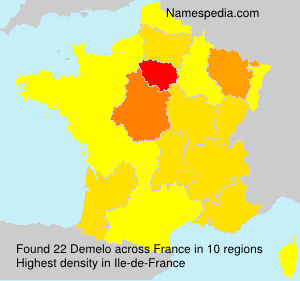 Surname Demelo in France Surname Demelo in France