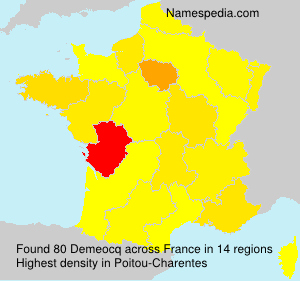 Surname Demeocq in France Surname Demeocq in France