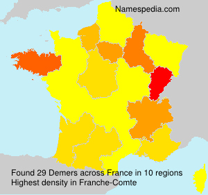 Surname Demers in France Surname Demers in France