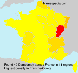 Surname Demesmay in France Surname Demesmay in France