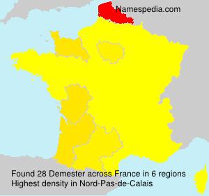 Surname Demester in France Surname Demester in France