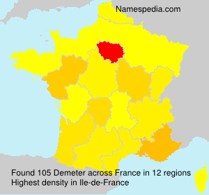 Surname Demeter in France Surname Demeter in France