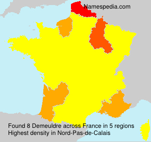 Surname Demeuldre in France Surname Demeuldre in France