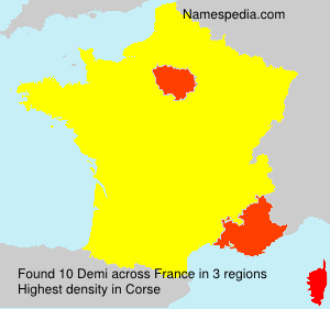Surname Demi in France Surname Demi in France