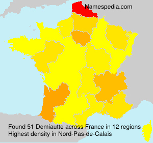 Surname Demiautte in France Surname Demiautte in France