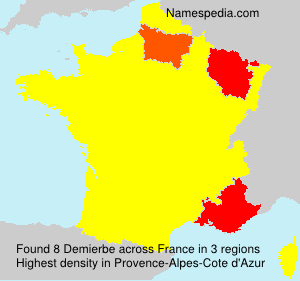 Surname Demierbe in France Surname Demierbe in France
