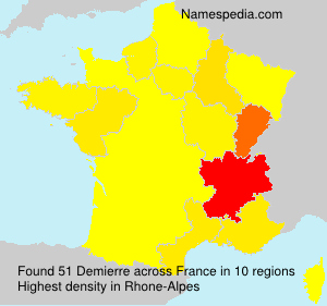 Surname Demierre in France Surname Demierre in France