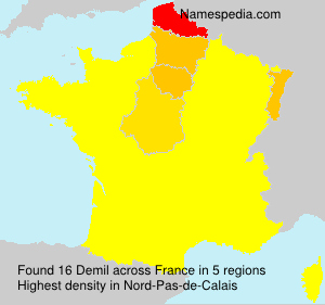 Surname Demil in France Surname Demil in France