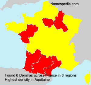 Surname Demiras in France Surname Demiras in France
