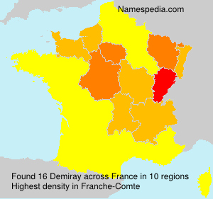 Surname Demiray in France