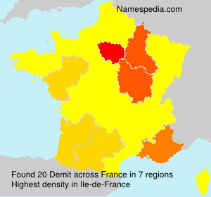 Surname Demit in France Surname Demit in France