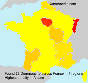 Surname Demmouche in France Surname Demmouche in France