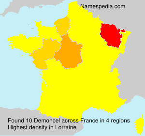 Surname Demoncel in France Surname Demoncel in France