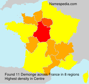 Surname Demonge in France Surname Demonge in France