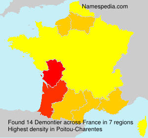 Surname Demontier in France Surname Demontier in France