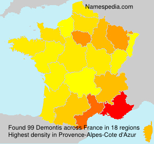 Surname Demontis in France Surname Demontis in France