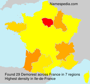Surname Demorest in France Surname Demorest in France
