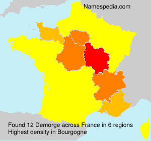 Surname Demorge in France Surname Demorge in France
