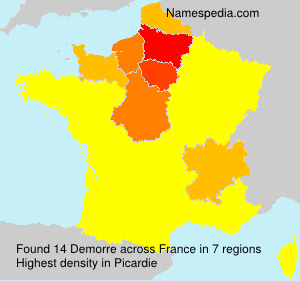 Surname Demorre in France Surname Demorre in France
