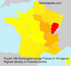 Surname Demougeot in France Surname Demougeot in France