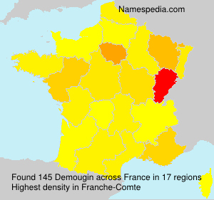 Surname Demougin in France Surname Demougin in France