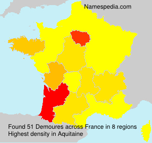 Surname Demoures in France Surname Demoures in France