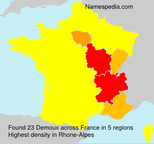Surname Demoux in France Surname Demoux in France