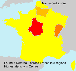 Surname Demraoui in France Surname Demraoui in France