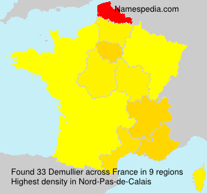Surname Demullier in France Surname Demullier in France