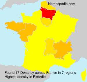 Surname Denancy in France Surname Denancy in France
