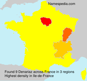 Surname Denariaz in France Surname Denariaz in France