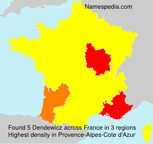 Surname Dendewicz in France Surname Dendewicz in France