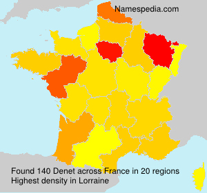 Surname Denet in France Surname Denet in France