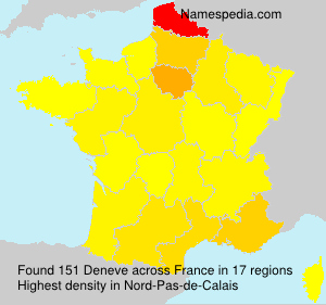 Surname Deneve in France Surname Deneve in France