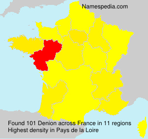 Surname Denion in France Surname Denion in France
