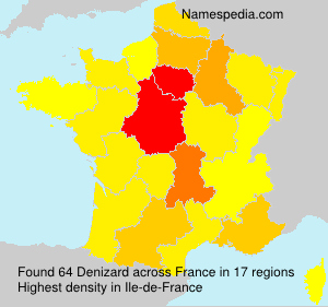 Surname Denizard in France Surname Denizard in France