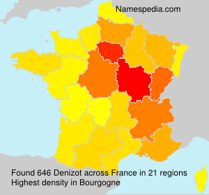 Surname Denizot in France Surname Denizot in France