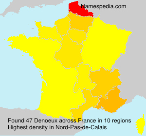 Surname Denoeux in France Surname Denoeux in France