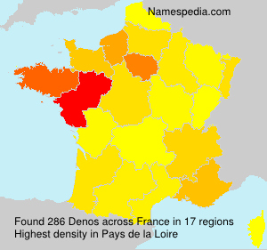 Surname Denos in France Surname Denos in France