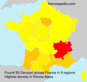 Surname Denoyel in France