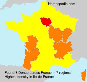 Surname Denue in France Surname Denue in France