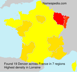 Surname Denzer in France Surname Denzer in France