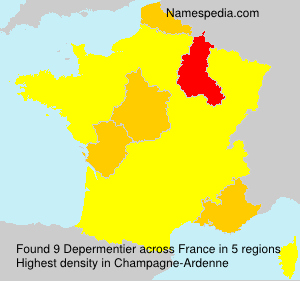 Surname Depermentier in France Surname Depermentier in France