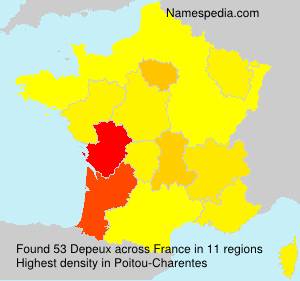 Surname Depeux in France Surname Depeux in France