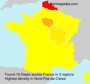 Surname Depla in France Surname Depla in France