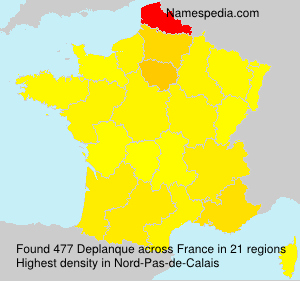 Surname Deplanque in France Surname Deplanque in France