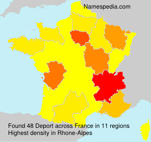 Surname Deport in France Surname Deport in France