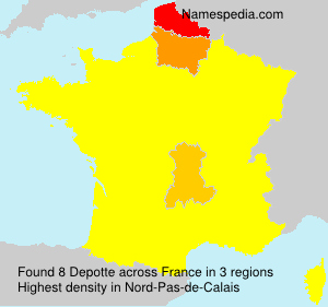 Surname Depotte in France Surname Depotte in France